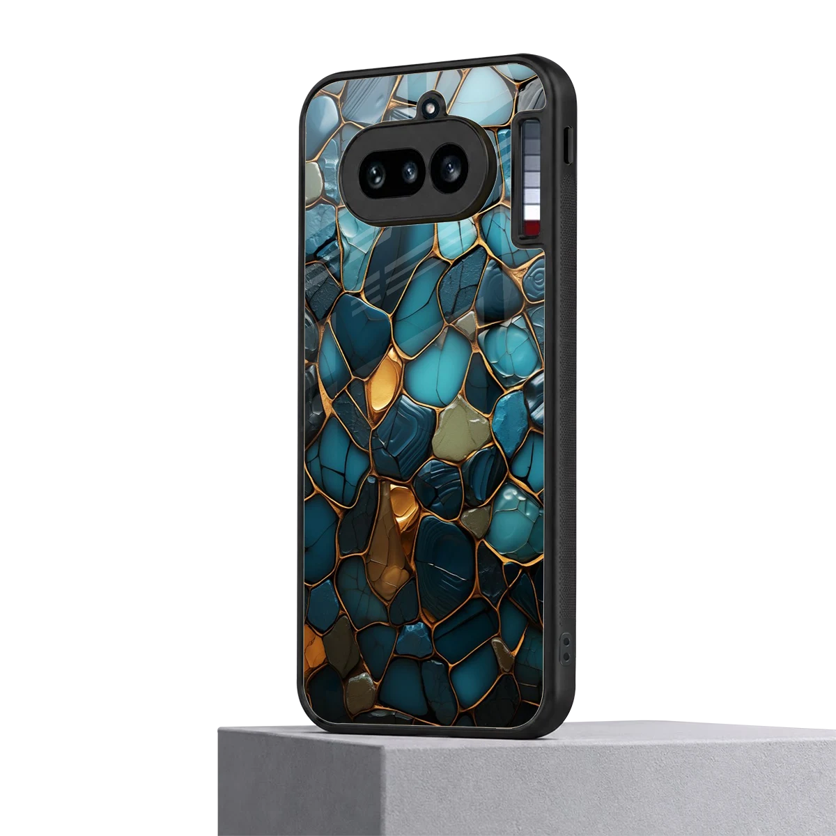 Blue Mirage nothing phone 4a mobile cover | shockproof glass phone case