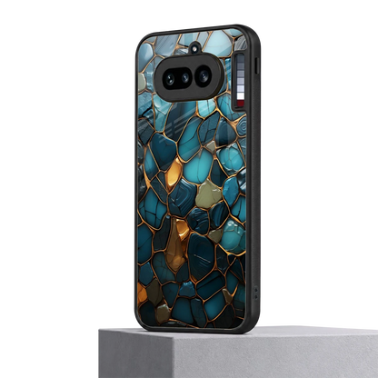 Blue Mirage nothing phone 4a mobile cover | shockproof glass phone case