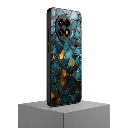 Blue Mirage oneplus 13r mobile cover | shockproof glass phone case