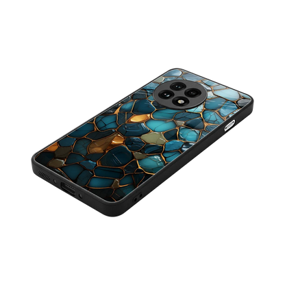Blue Mirage stylish phone case for oneplus 13r | glossy glass and slim fit
