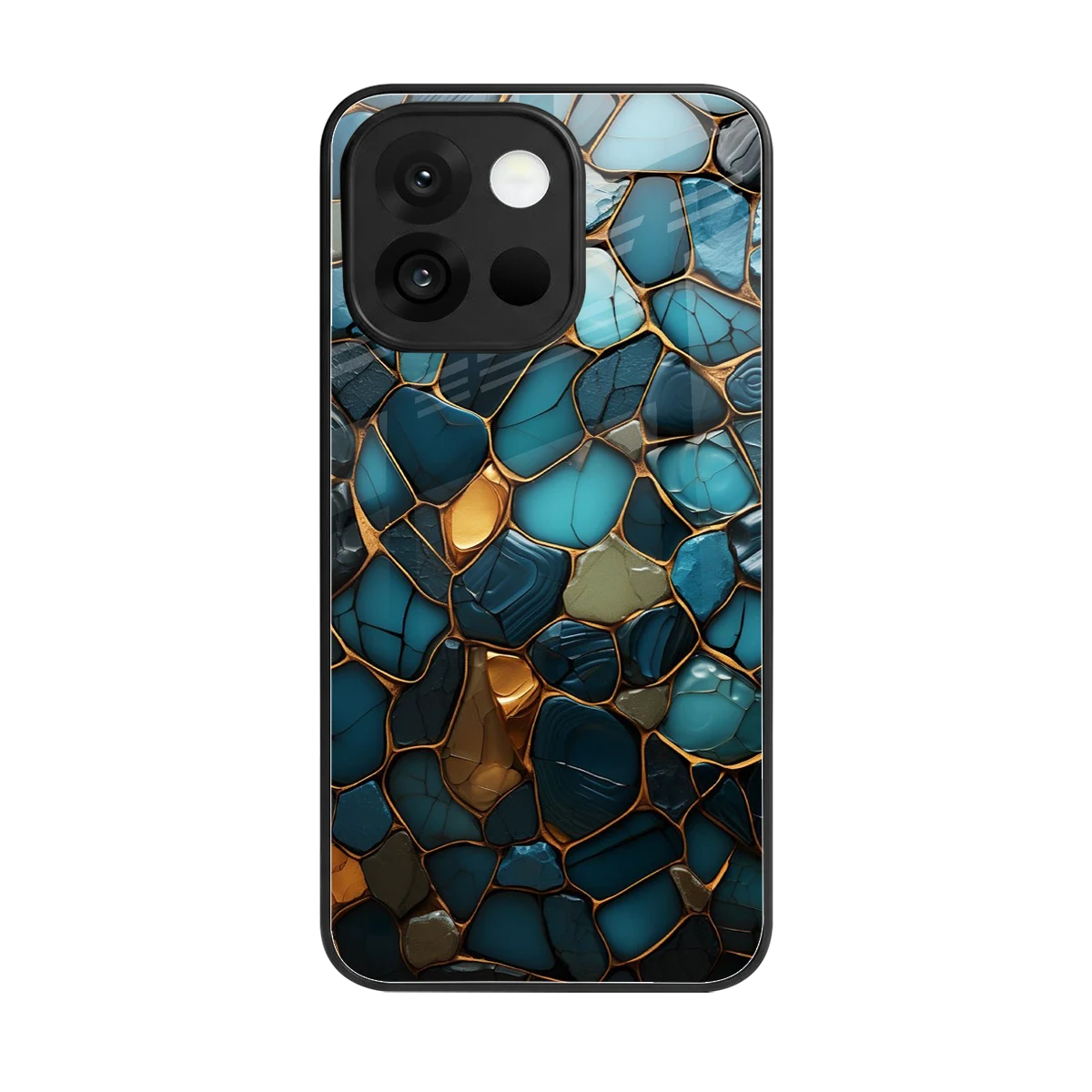 Blue Mirage back phone cover | glass case for oneplus 13s