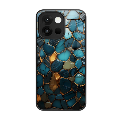 Blue Mirage back phone cover | glass case for oneplus 13s