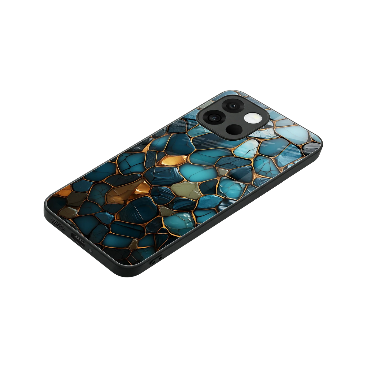 Blue Mirage stylish phone case for oneplus 13s | glossy glass and slim fit