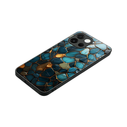 Blue Mirage stylish phone case for oneplus 13s | glossy glass and slim fit