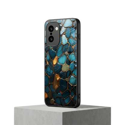 Blue Mirage oneplus 15r mobile cover | shockproof glass phone case
