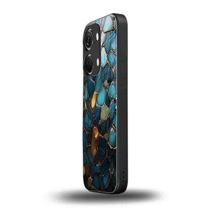 Blue Mirage oneplus nord 3 mobile cover | shockproof glass phone case