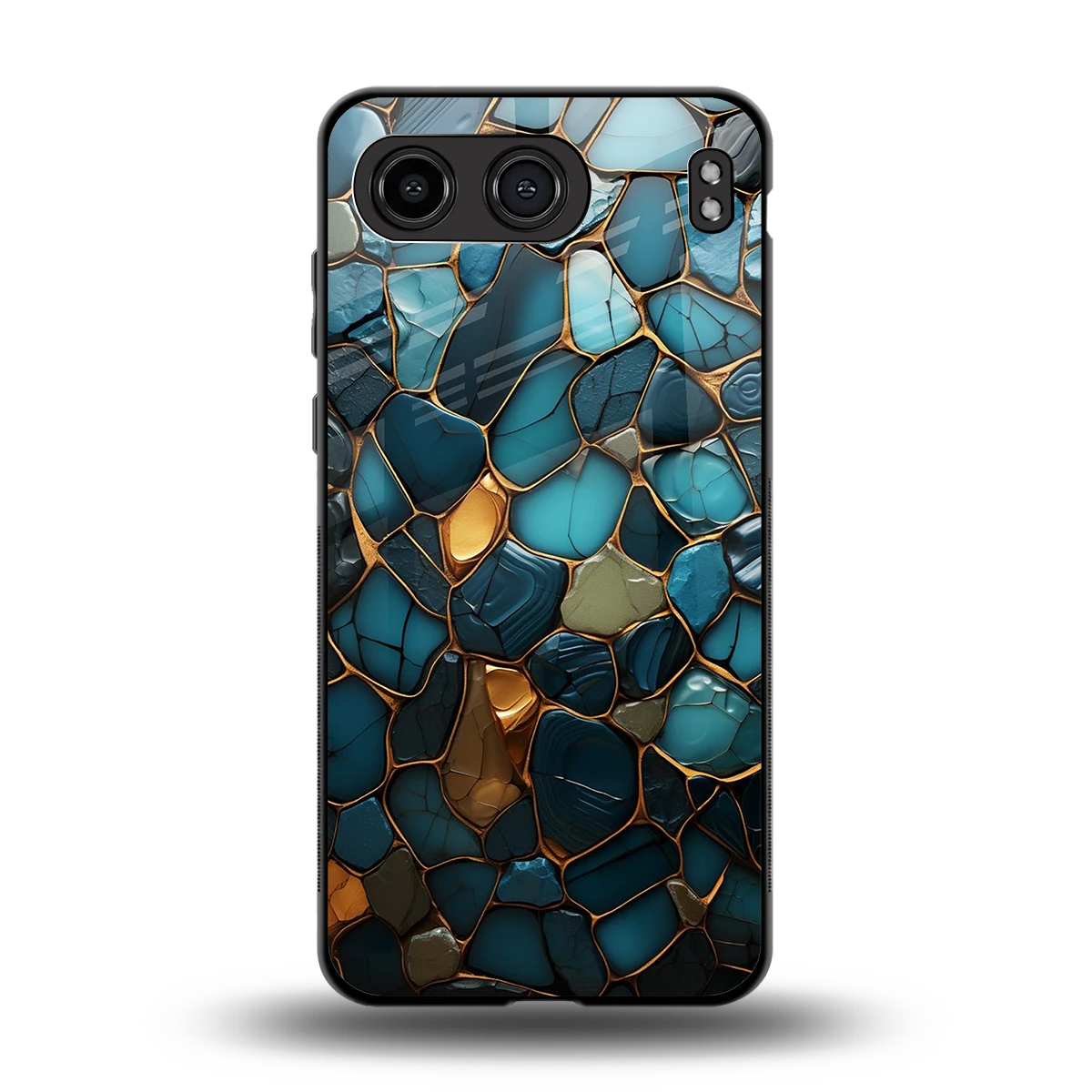 Blue Mirage back phone cover | glass case for oneplus nord 4