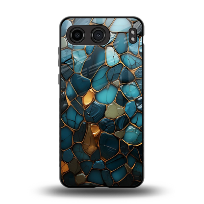 Blue Mirage back phone cover | glass case for oneplus nord 4