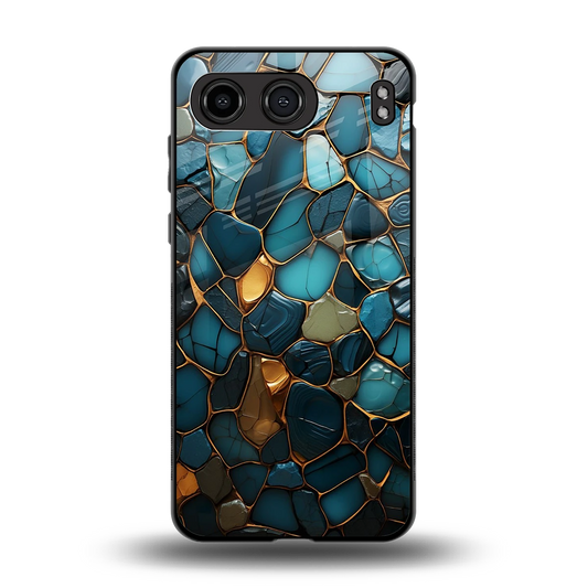 Blue Mirage back phone cover | glass case for oneplus nord 4