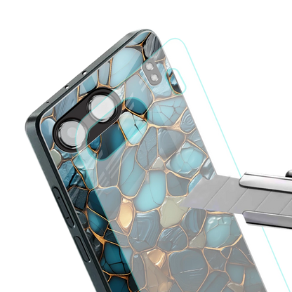 Blue Mirage stylish phone case for oneplus nord 4 | glossy glass and slim fit