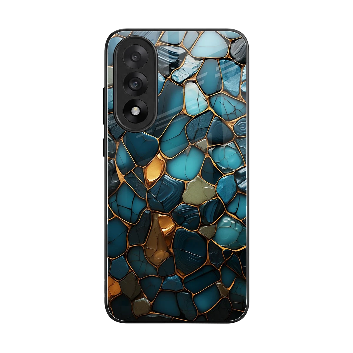 Blue Mirage back phone cover | glass case for oneplus nord 5