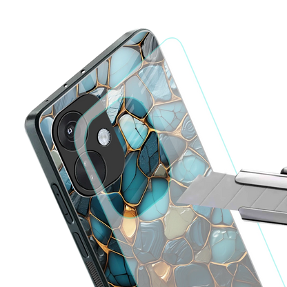 Blue Mirage stylish phone case for oneplus nord ce 3 | glossy glass and slim fit
