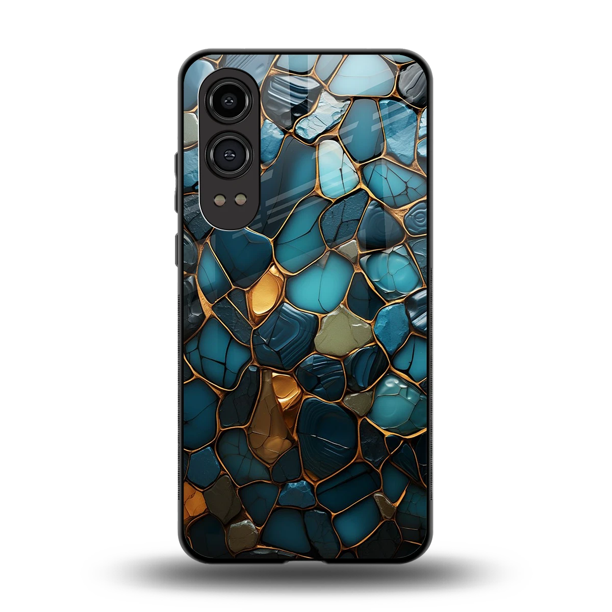 Blue Mirage back phone cover | glass case for oneplus nord ce 4 lite