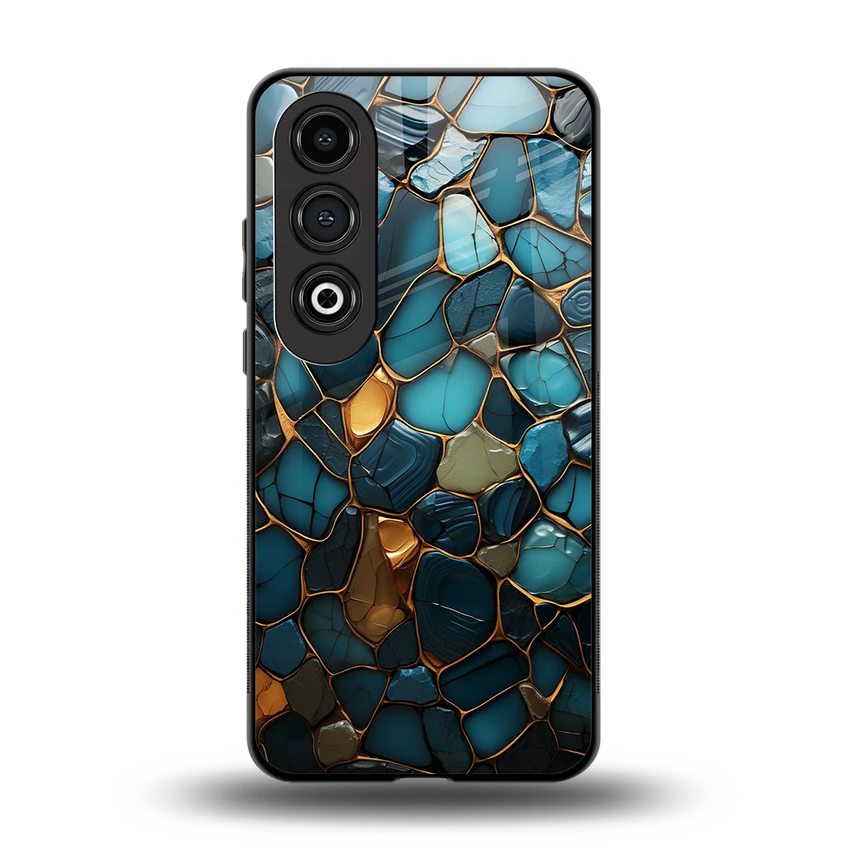 Blue Mirage back phone cover | glass case for oneplus nord ce 4