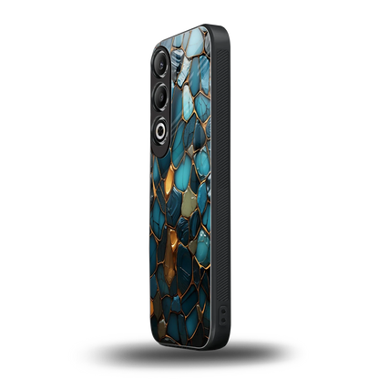 Blue Mirage oneplus nord ce 4 mobile cover | shockproof glass phone case