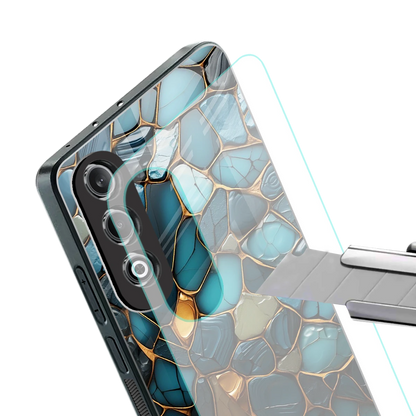 Blue Mirage stylish phone case for oneplus nord ce 4 | glossy glass and slim fit