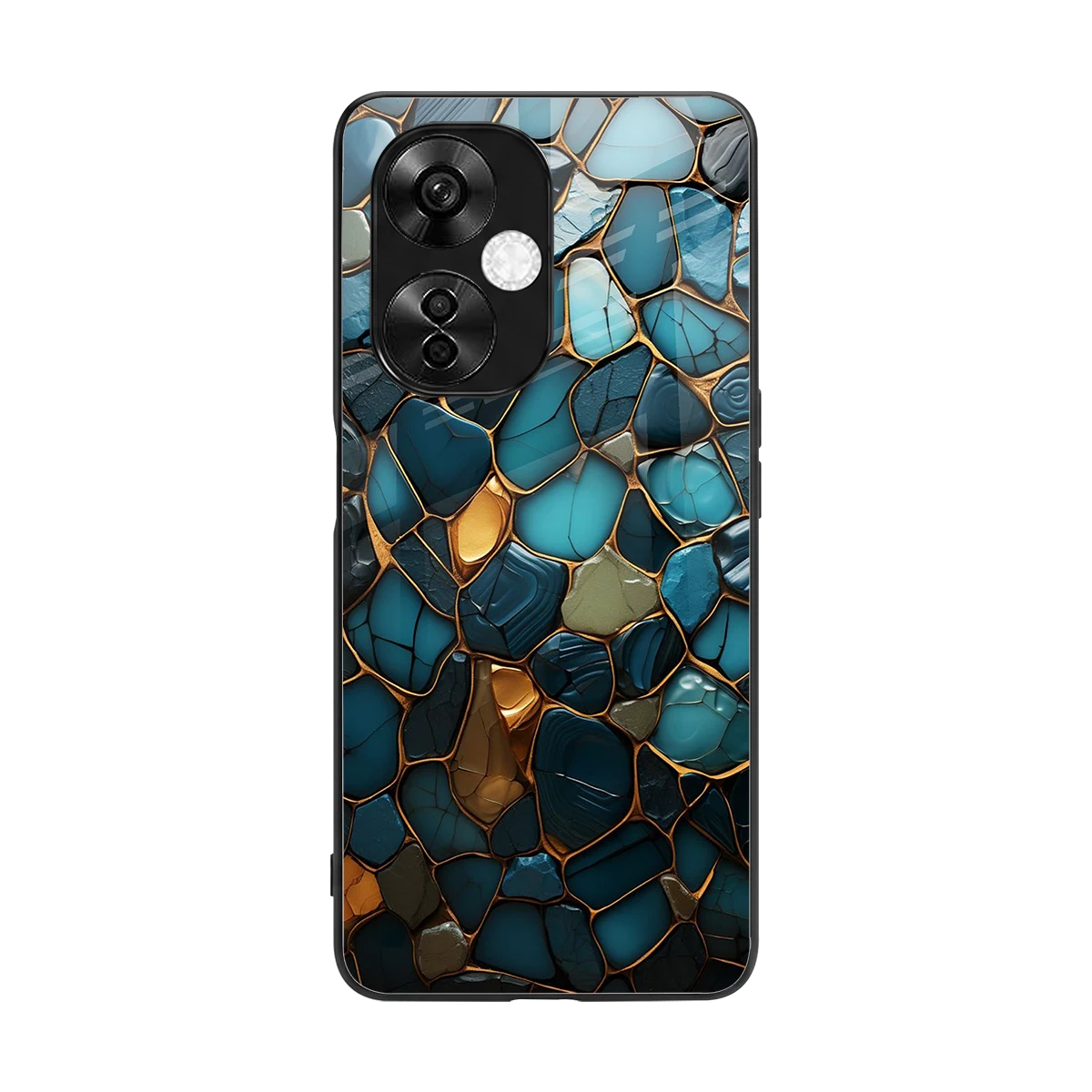 Blue Mirage back phone cover | glass case for oneplus nord ce 3 lite