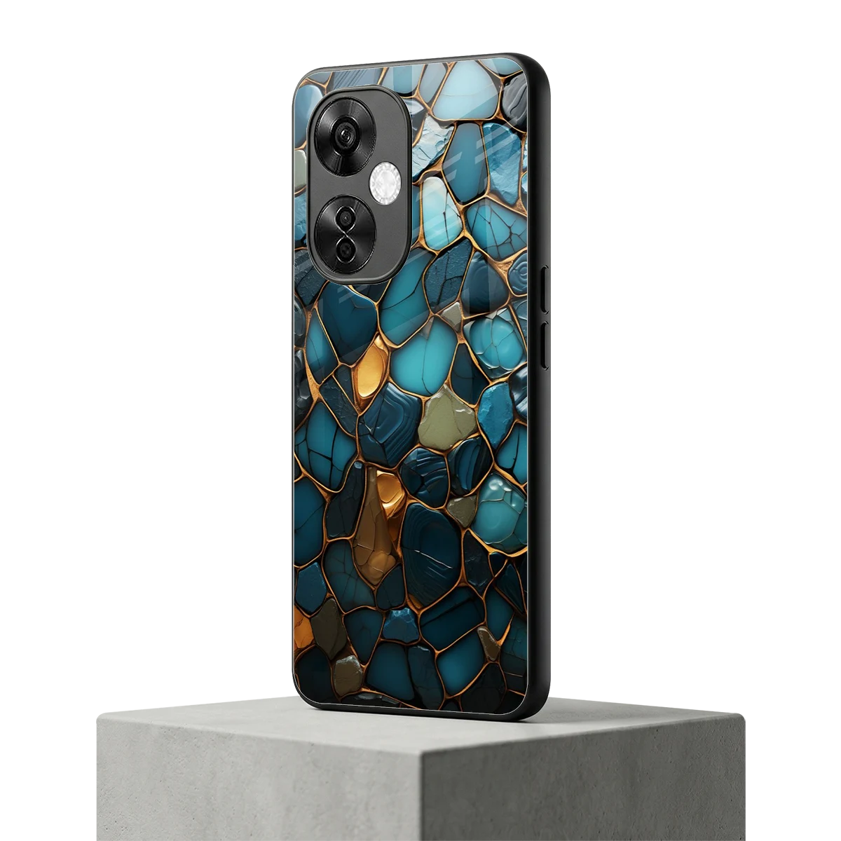 Blue Mirage oneplus nord ce 3 lite mobile cover | shockproof glass phone case