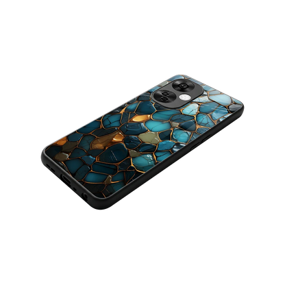 Blue Mirage stylish phone case for oneplus nord ce 3 lite | glossy glass and slim fit