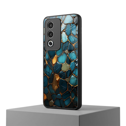 Blue Mirage oppo a3 pro mobile cover | shockproof glass phone case