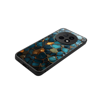 Blue Mirage stylish phone case for oppo f29 pro 5g | glossy glass and slim fit