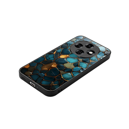 Blue Mirage stylish phone case for oppo f31 pro 5g | glossy glass and slim fit