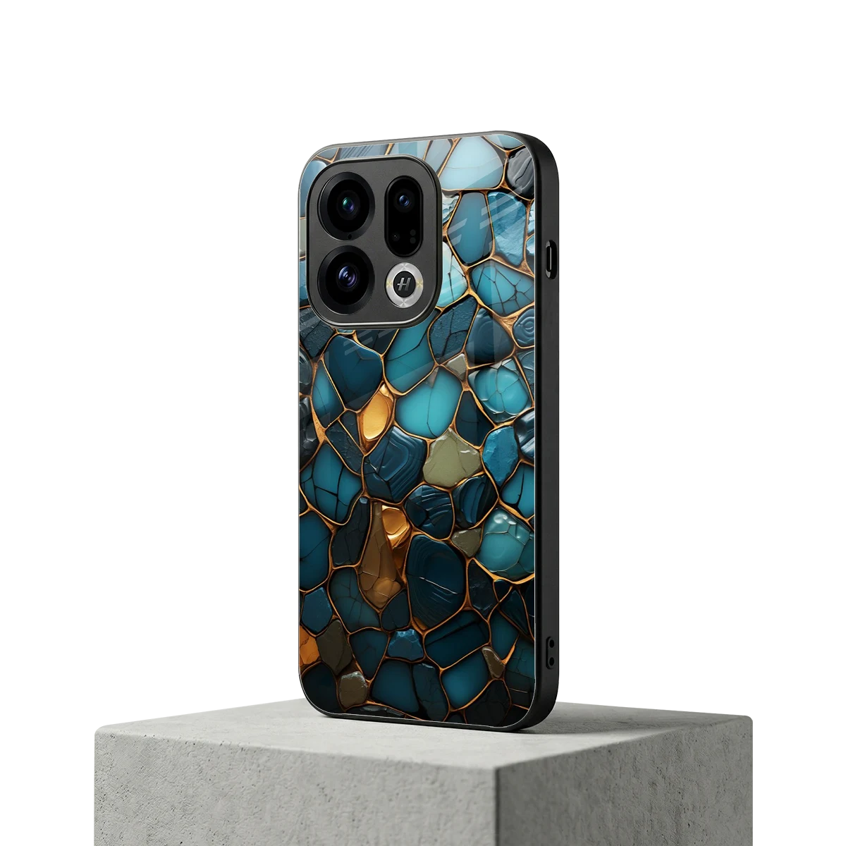Blue Mirage oppo find x9 mobile cover | shockproof glass phone case