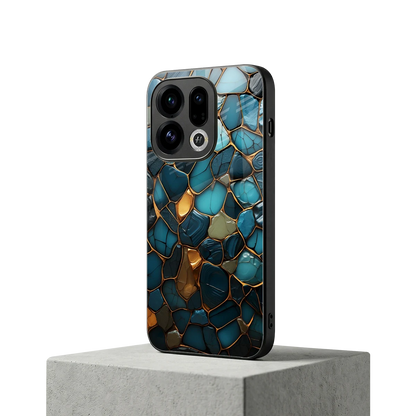 Blue Mirage oppo find x9 mobile cover | shockproof glass phone case