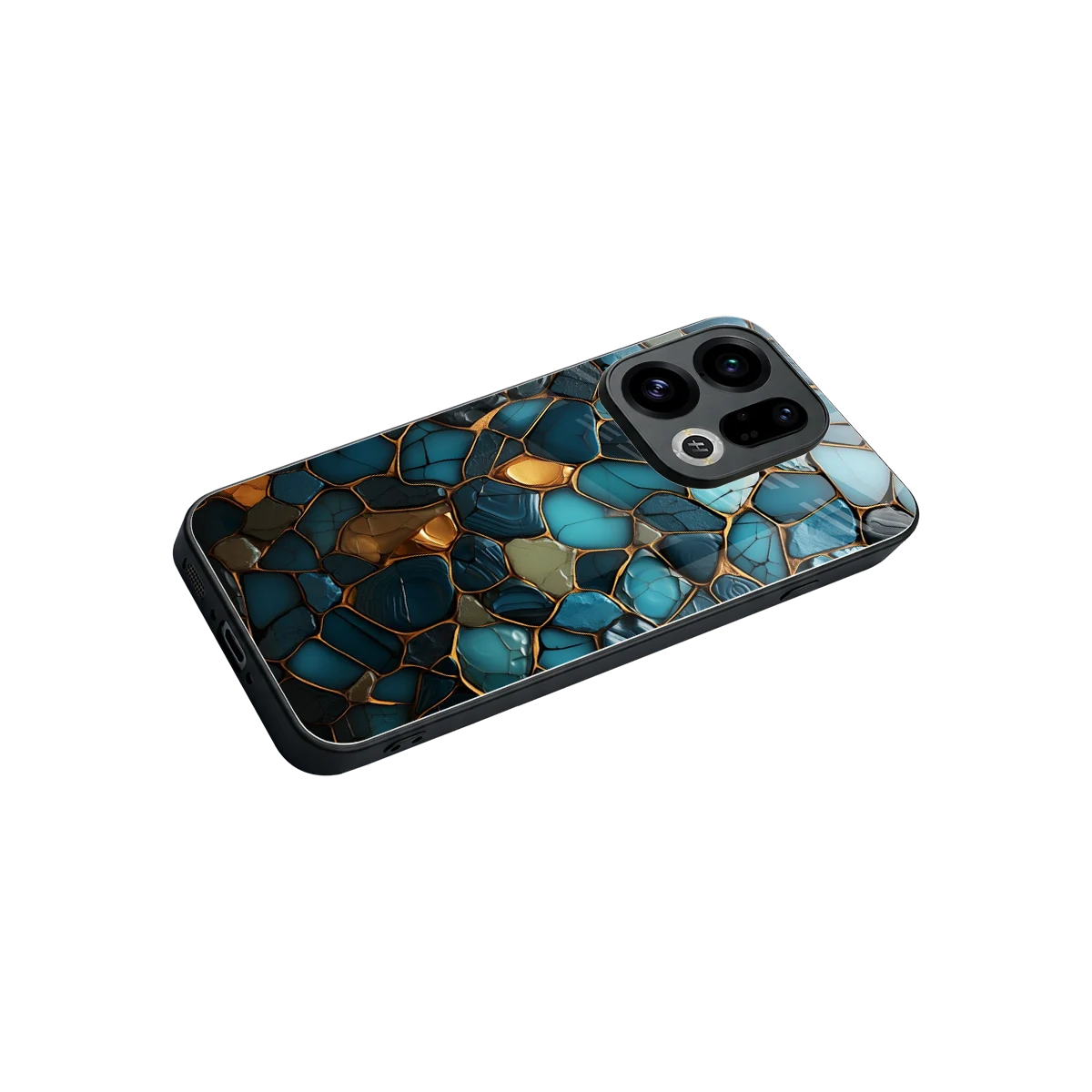 Blue Mirage stylish phone case for oppo find x9 | glossy glass and slim fit