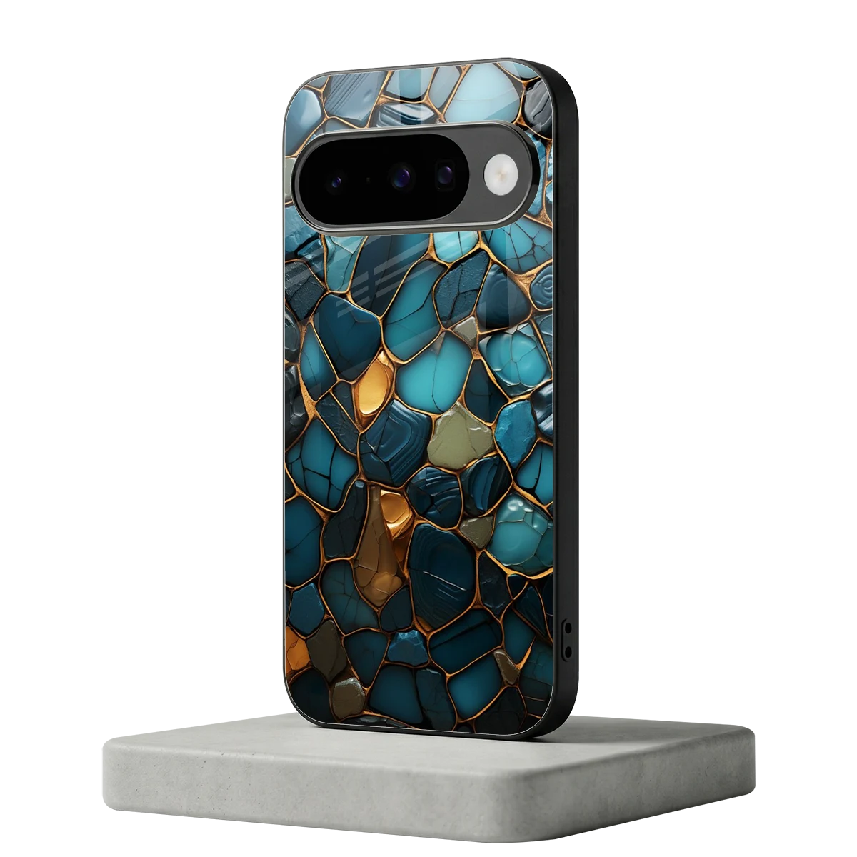 Blue Mirage google pixel 10 mobile cover | shockproof glass phone case