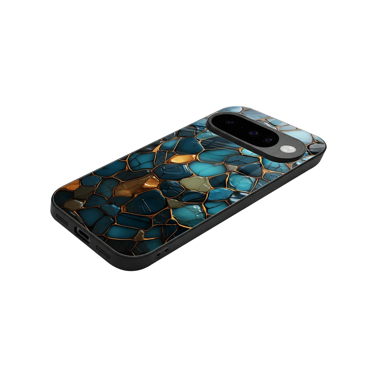Blue Mirage stylish phone case for google pixel 10 | glossy glass and slim fit