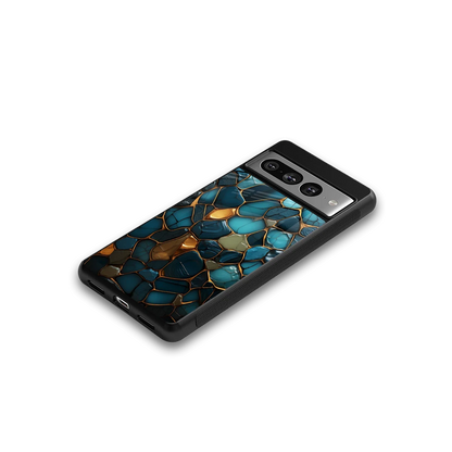 Blue Mirage google pixel 7 pro mobile cover | shockproof glass phone case