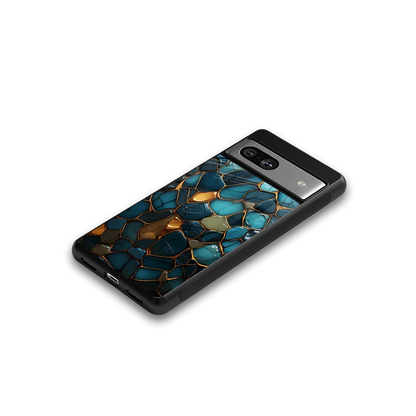 Blue Mirage google pixel 7a mobile cover | shockproof glass phone case