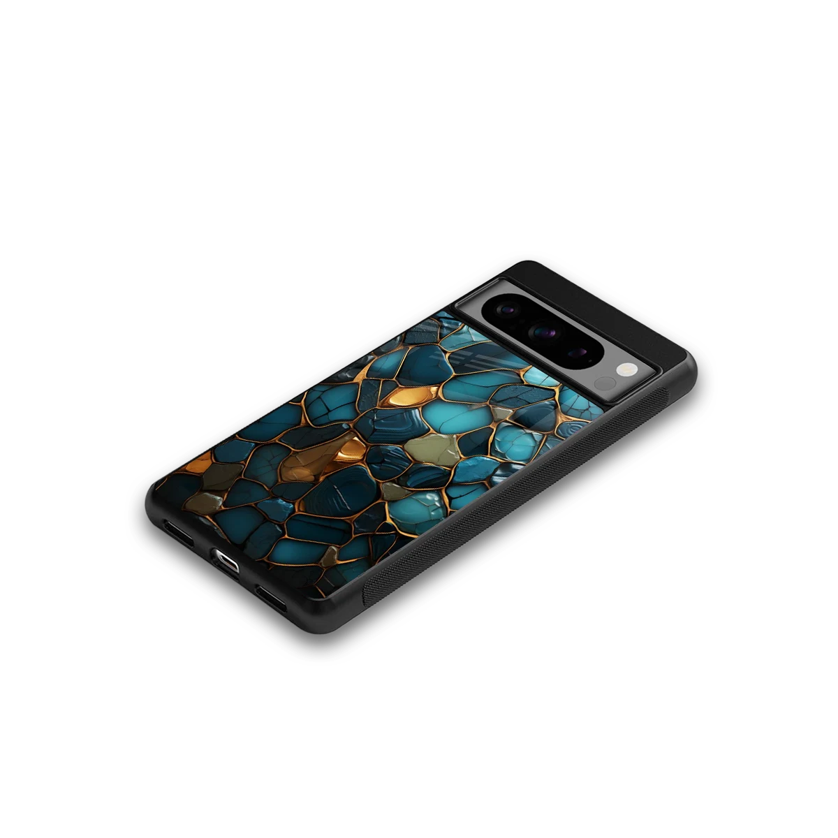 Blue Mirage google pixel 8 pro mobile cover | shockproof glass phone case