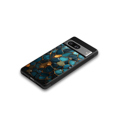 Blue Mirage google pixel 8 mobile cover | shockproof glass phone case