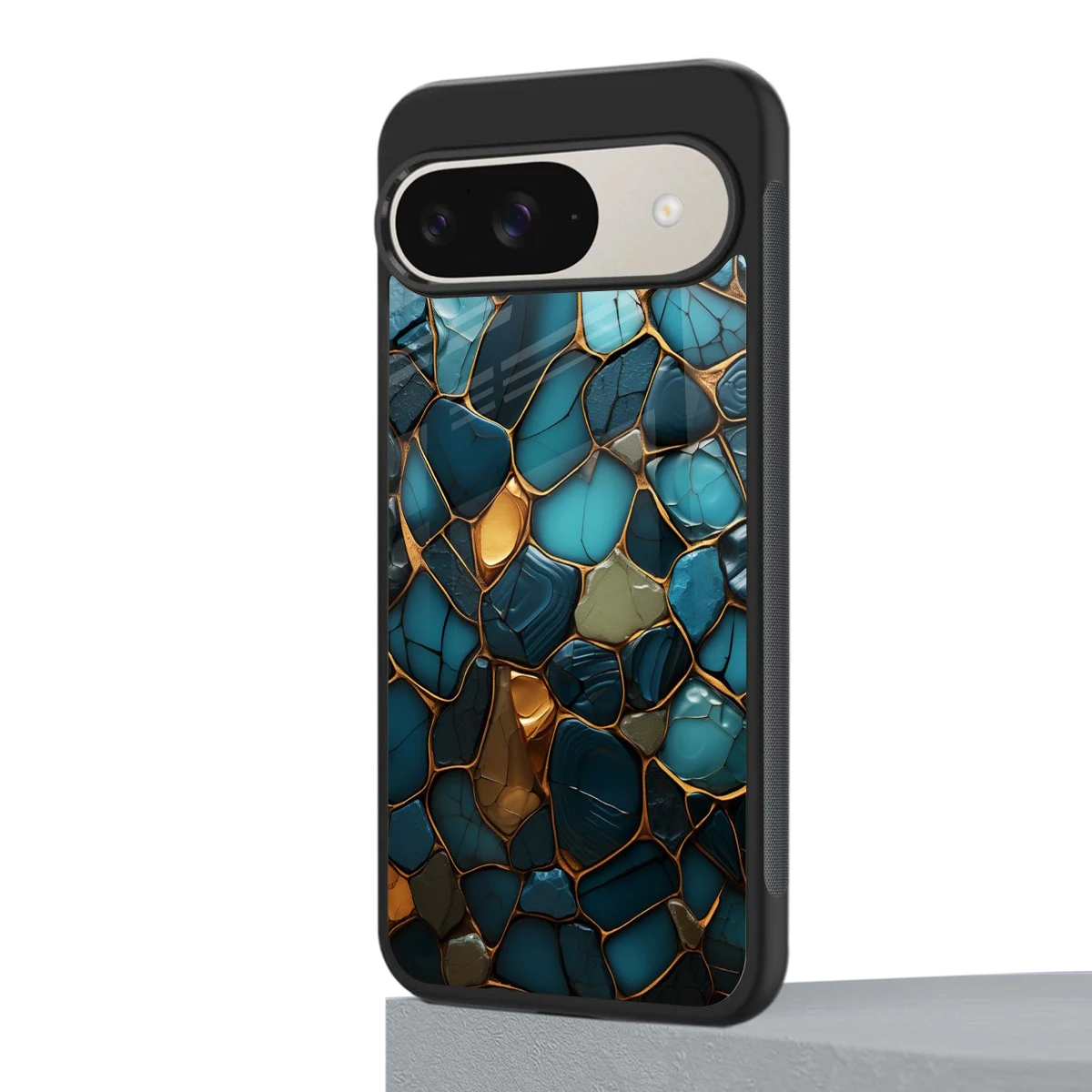 Blue Mirage google pixel 9 mobile cover | shockproof glass phone case