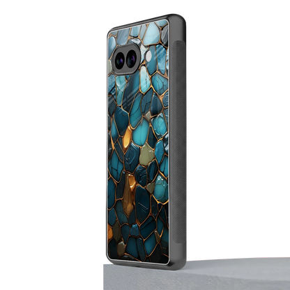Blue Mirage google pixel 10a mobile cover | shockproof glass phone case