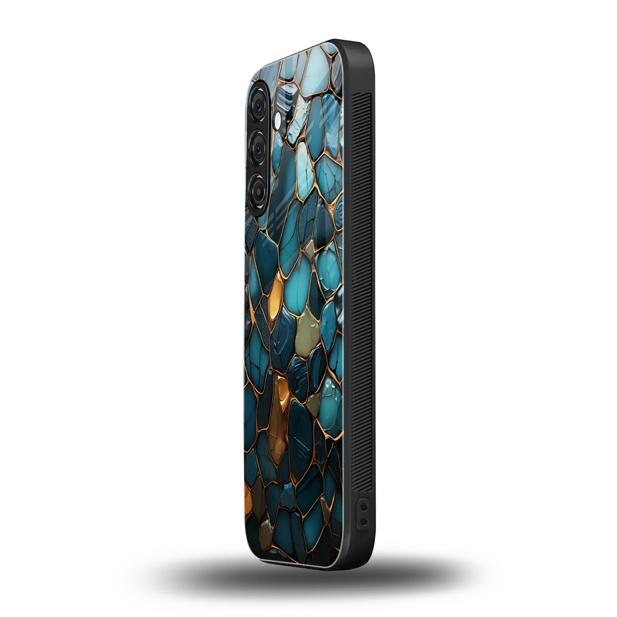 Blue Mirage samsung galaxy a37 5g mobile cover | shockproof glass phone case