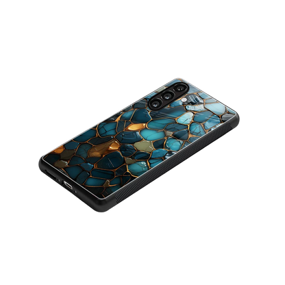 Blue Mirage stylish phone case for samsung galaxy a37 5g | glossy glass and slim fit