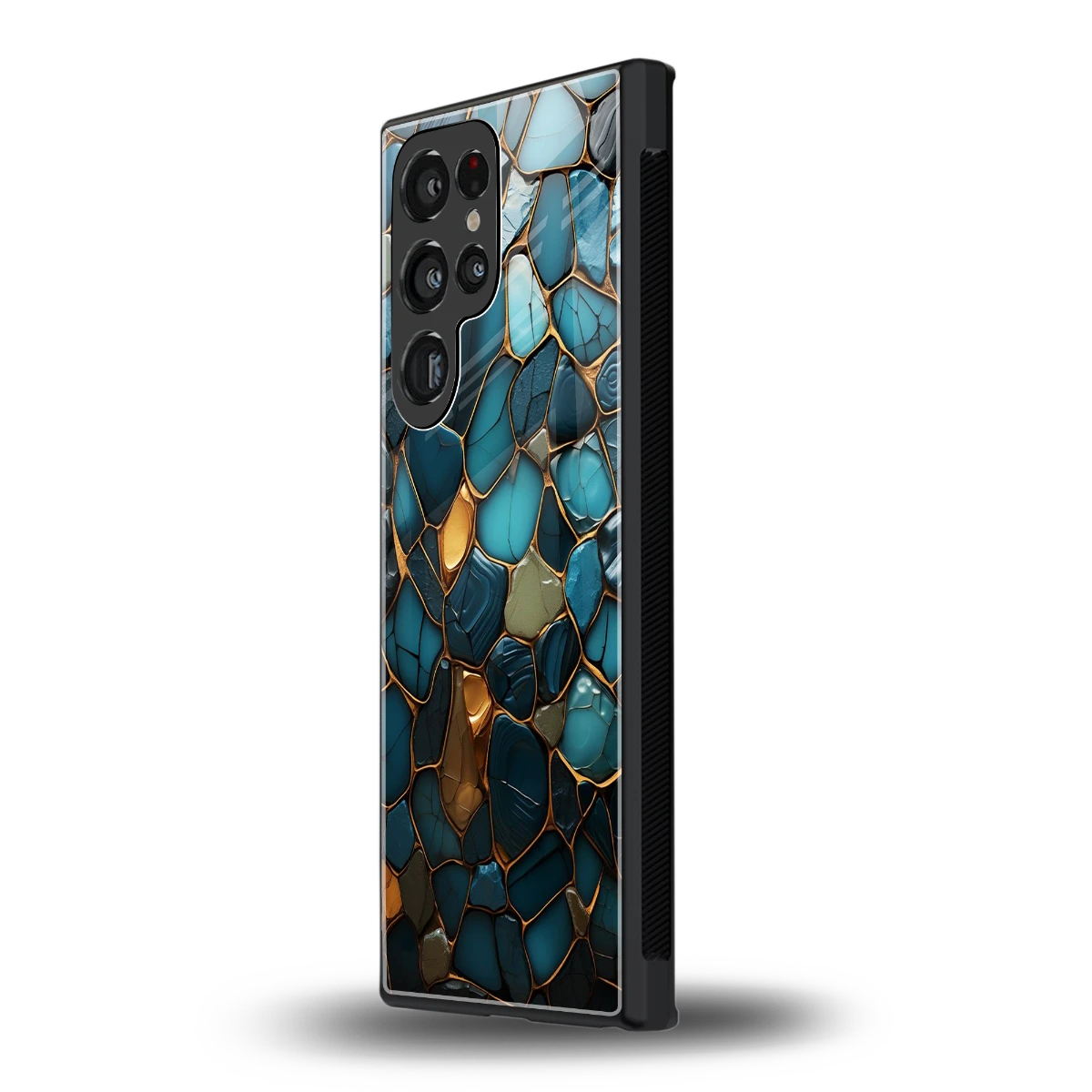 Blue Mirage samsung galaxy s23 ultra mobile cover | shockproof glass phone case