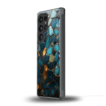Blue Mirage samsung galaxy s26 ultra mobile cover | shockproof glass phone case