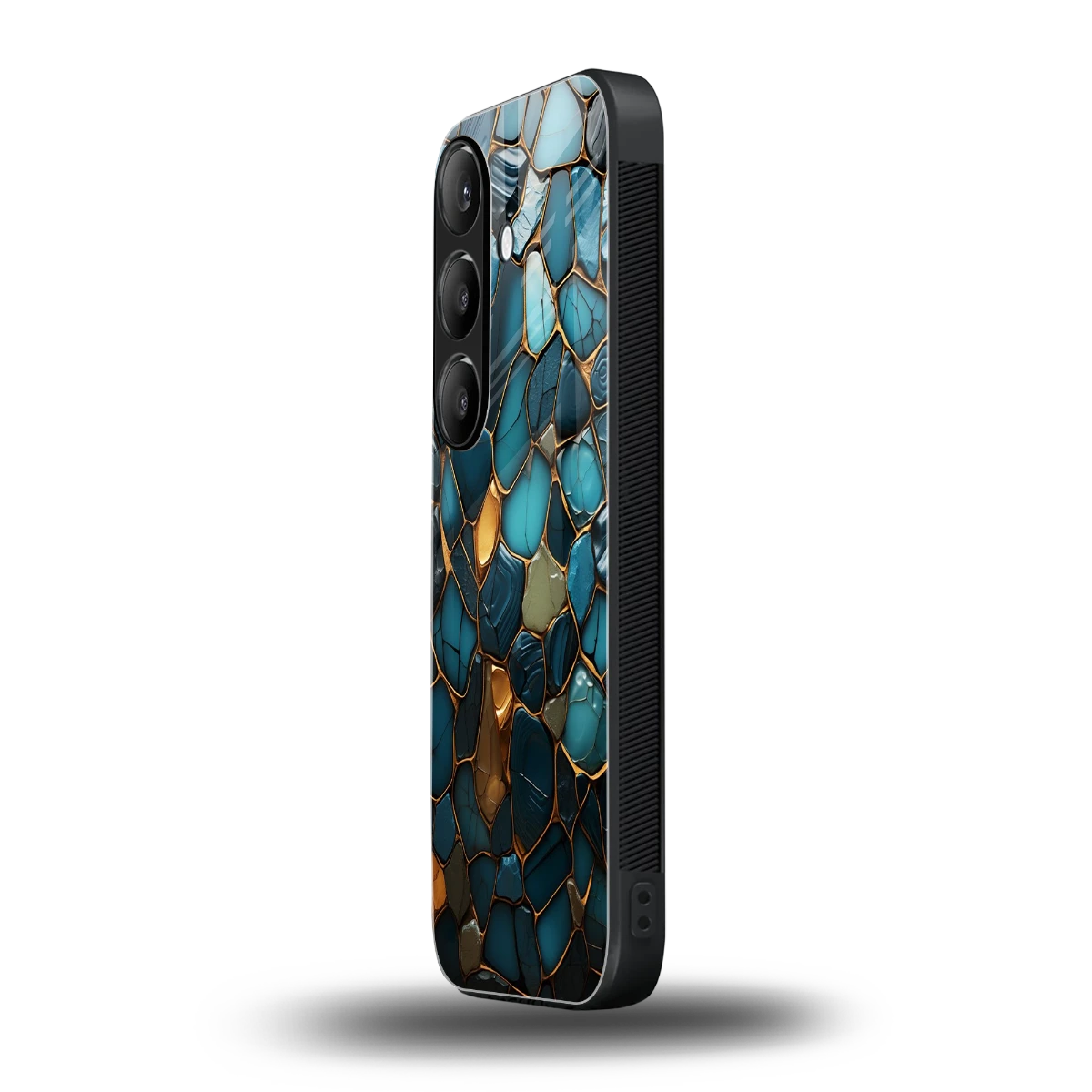 Blue Mirage samsung galaxy s24 mobile cover | shockproof glass phone case