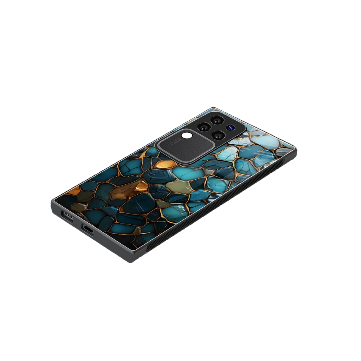Blue Mirage stylish phone case forvivo v30 pro | glossy glass and slim fit