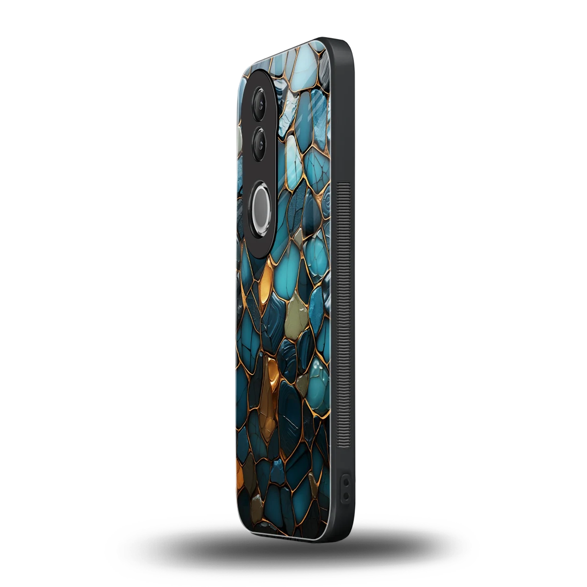 Blue Mirage vivo v50 mobile cover | shockproof glass phone case