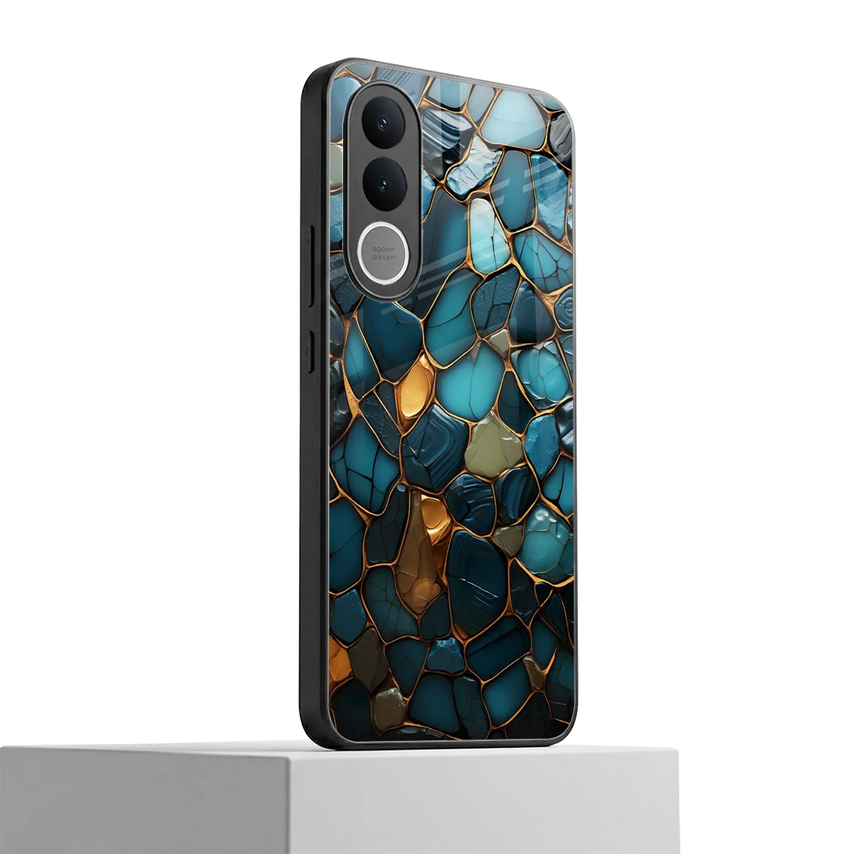 Blue Mirage vivo v70 fe mobile cover | shockproof glass phone case