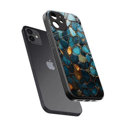 Blue Mirage sleek iphone 11 cover with tempered glass back and TPU edges