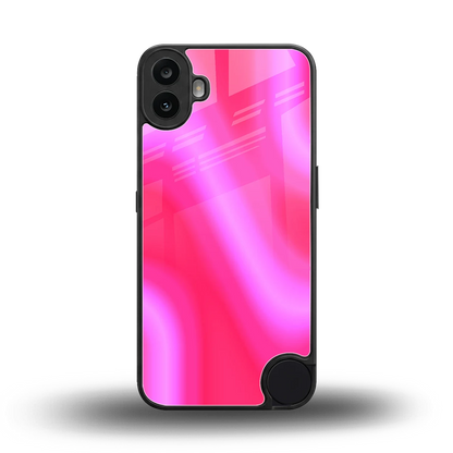 Blush Flow back phone cover | glass case for cmf nothing phone 1