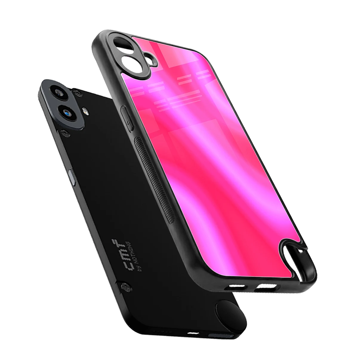 Blush Flow sleek cmf nothing phone 1 cover with tempered glass back and TPU edges