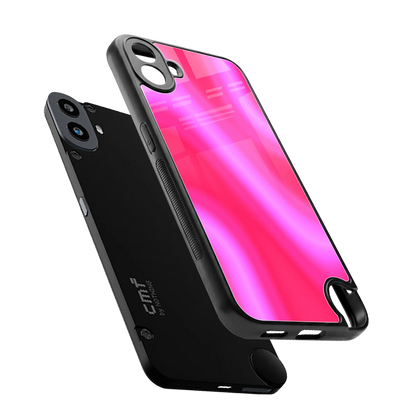 Blush Flow sleek cmf nothing phone 1 cover with tempered glass back and TPU edges