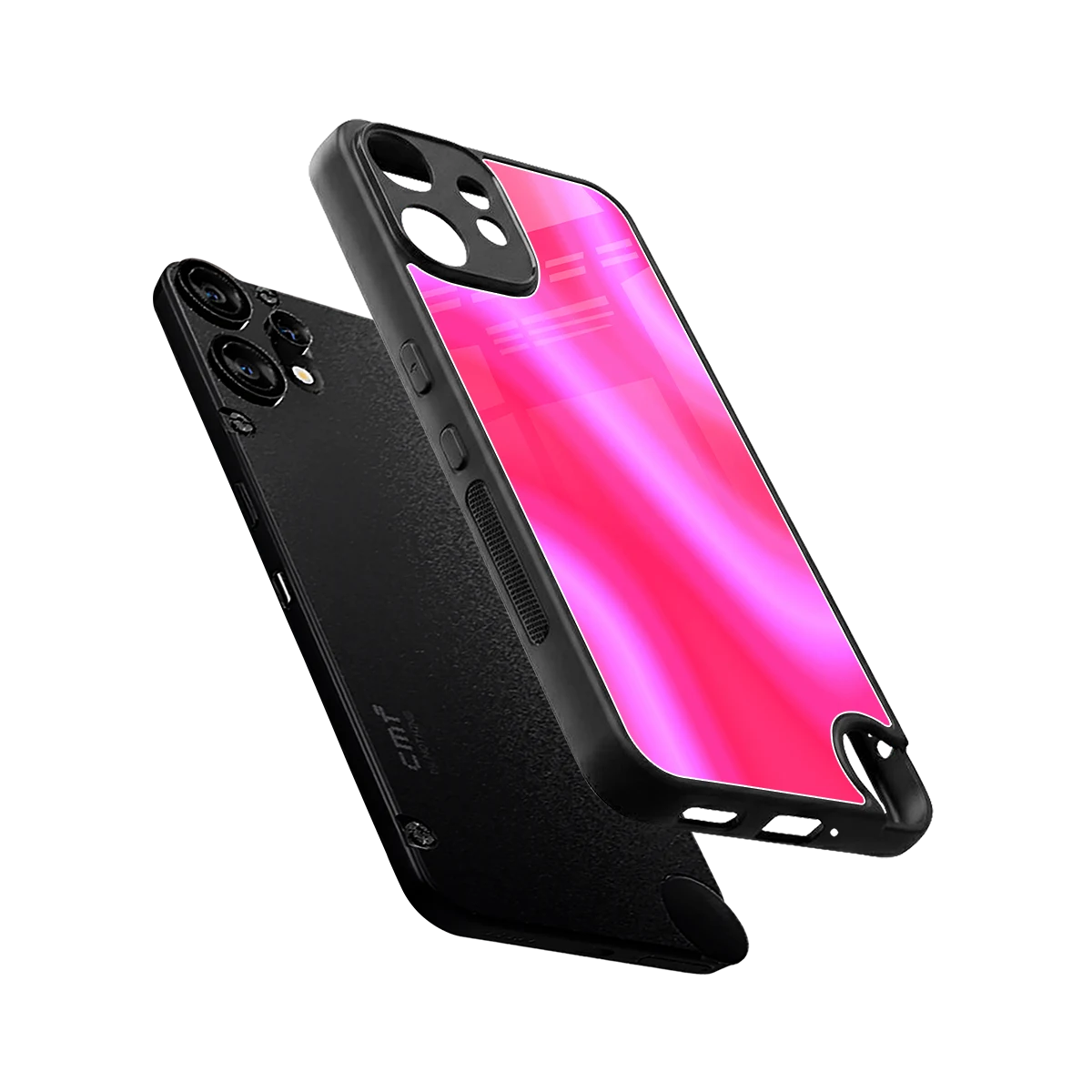 Blush Flow sleek cmf nothing phone 2 pro cover with tempered glass back and TPU edges